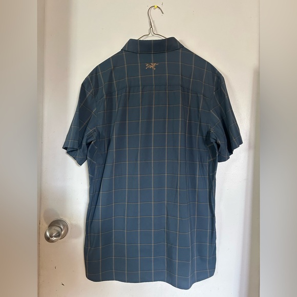 Arc'teryx Blue and Yellow flannel Short Sleeve - Picture 4 of 4